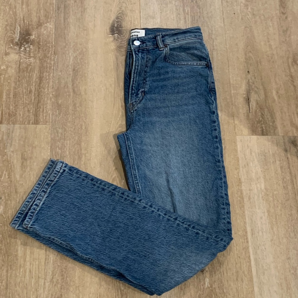 The Reformation Liza High Rise Straight Jean
